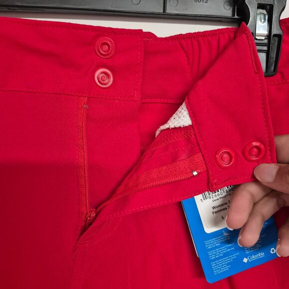 Columbia Womens Red Size 2  Lightweight Quick-Dry Outdoor Activewear Shorts - Picture 7 of 8